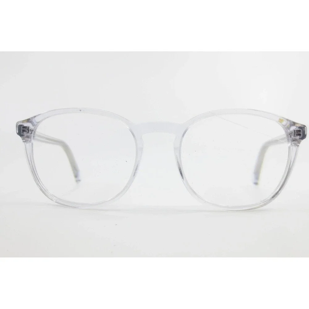 Robert Mitchell RM 202117 CR Clear Round Eyeglass Frames 51-19-140 Silver Core